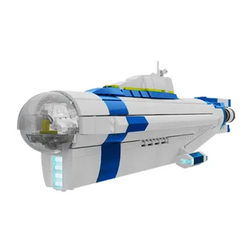 2024 Subnauticaed Cyclops Подводная Лодка Строительный Блок Набор Глубокое Погружение Парусный Спорт Подводный Военный Корабль Кирпичи DIY Игрушка для Детей Рождественский Подарок