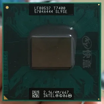 Процессор Intel Core 2 Duo T7400 CPU SL9SE B2 для ноутбука процессор PGA 478 cpu 100% работает должным образом