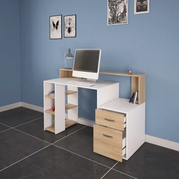 Компьютерный стол в европейском стиле, спальня, минималистичный офисный стол, охлаждение от пола до потолка, современный минималистичный компьютерный стол