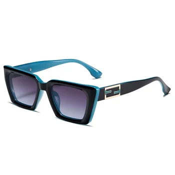 2023 Новый дизайн бренда, солнцезащитные очки в Т-образной оправе, Женские солнцезащитные очки с простой буквой, Винтажные Очки для мужчин UV400 Oculos De Sol