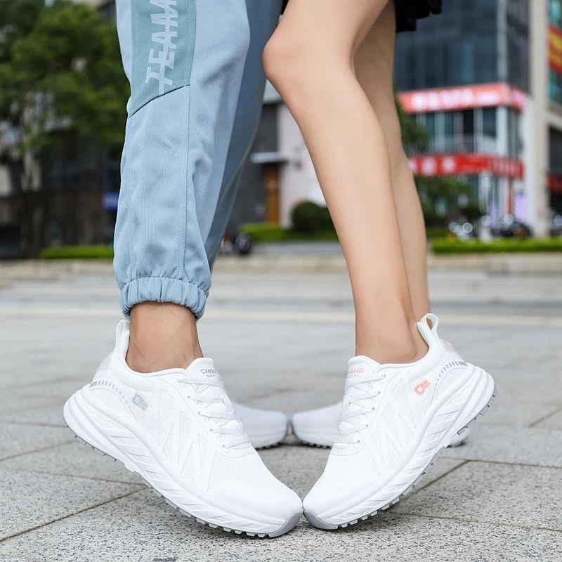 CAMSSOO 2024 уличная походная обувь для мужчин, легкая дышащая обувь для бега по бездорожью, альпинизма, нескользящие женские кроссовки с амортизацией Изображение 3