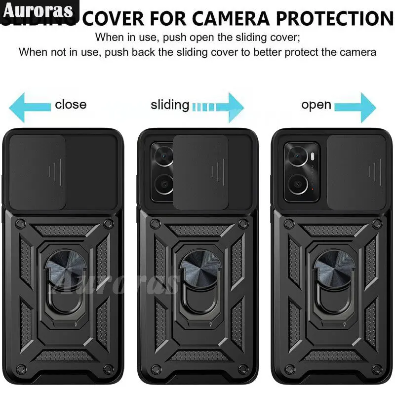Защита Объектива Камеры Auroras Slide Для Чехла Tecno Spark 10 Pro Armor с Держателем Силиконовая Оболочка Для Чехла Tecno Spark 10C Изображение 3