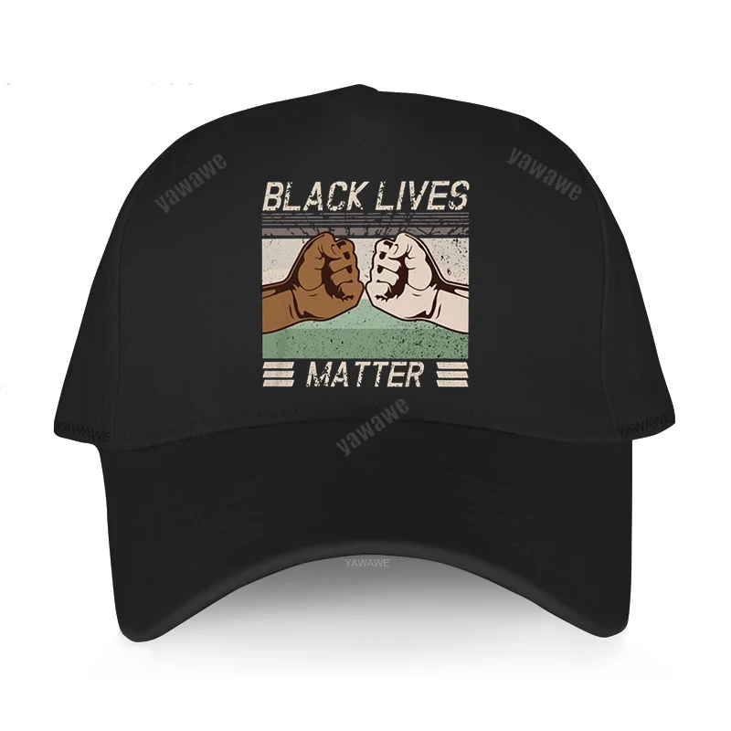 летняя мужская брендовая кепка yawawe Power Fist, черные шляпы с графическим принтом Lives Matter, мужские и женские хлопковые бейсболки, регулируемые Изображение 3