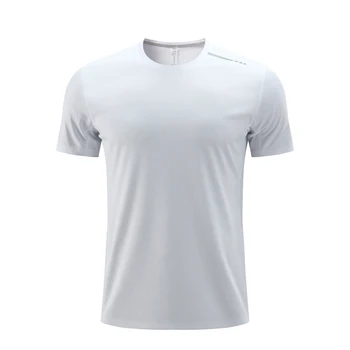 Мужские летние быстросохнущие футболки с коротким рукавом, одежда для бега, кемпинга, пешего туризма, Эластичный Дышащий топ для фитнеса MTS03