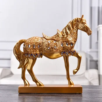 Скульптура лошади в скандинавском стиле, Статуя лошади из смолы, статуэтка, украшение для дома, Украшение для рабочего стола, предметы интерьера, поделки