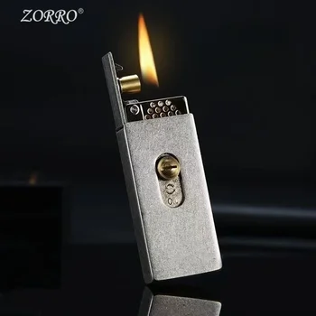 ZORRO 739 Подъемная механическая ветрозащитная керосиновая зажигалка С автоматическим выталкиванием воспламенителя В один клик Красивая сигарета в подарок -100 г