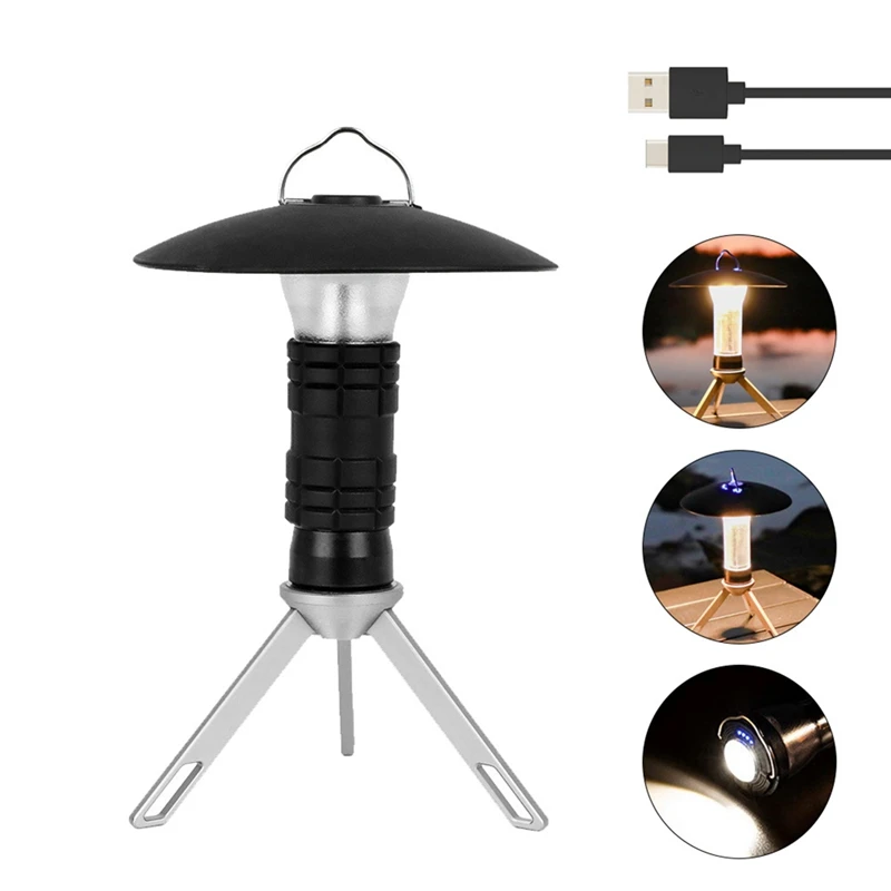 1 ШТ. Многофункциональный фонарь для кемпинга, Подвесной Светильник для палатки с магнитным аварийным освещением Изображение 4