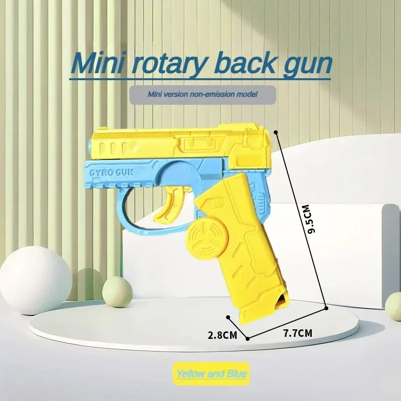 Мини-гравитационный вращающийся гироскоп-перезаряжатель, подвеска в виде морковного пистолета, детская декомпрессионная игрушка, настольная игрушка Изображение 4