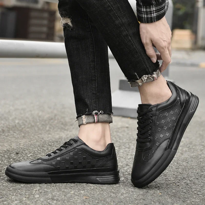 Мужская обувь, сетчатые дышащие кроссовки, уличный тренд, Мужская повседневная спортивная обувь для ходьбы, Большой размер 44, Zapatillas Hombre Изображение 4