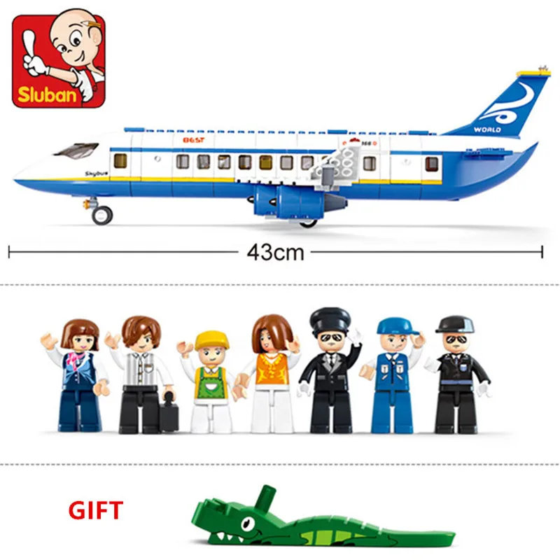 Сделай сам креативный самолет, авиационный аэропорт, современный самолет, автобус, грузовой самолет, игрушка для сборки самолета, развивающие игрушки для детей Изображение 4