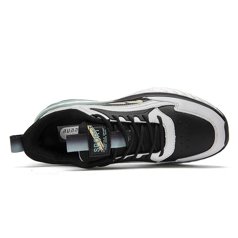 Супер Крутые мужские кроссовки Дизайнерская спортивная обувь для мужчин, Нескользящие кроссовки для бега трусцой, мужская Кожаная спортивная обувь хорошего качества Изображение 4