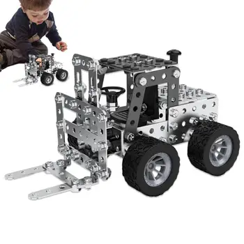 Наборы для сборки автомобилей для детей 3D DIY Инженерные строительные блоки, стержневые игрушки, набор конструкторов, Инженерные строительные блоки, набор конструкторов