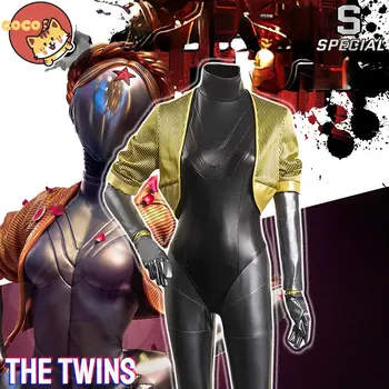 Косплей-костюм CoCos-S Game Atomic Heart The Twins Игра для косплея Cos Atomic Heart Косплей-костюм близнецов и парик для косплея