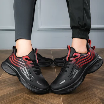 Мягкая эластичная удобная спортивная обувь для мужчин, новинка 2023 года, износостойкие нескользящие повседневные кроссовки для женщин