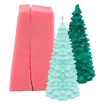 Форма для свечей в форме Рождественской елки, Силиконовые формы Ручной работы, форма для изготовления ароматерапевтических свечей, силиконовая форма в форме Рождественской елки