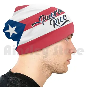 Шапочка с флагом Пуэрто-Рико, шапочки, пуловер, удобная шапочка с флагом Пуэрториканской Бандеры, Puertorico Puertorican Bandera