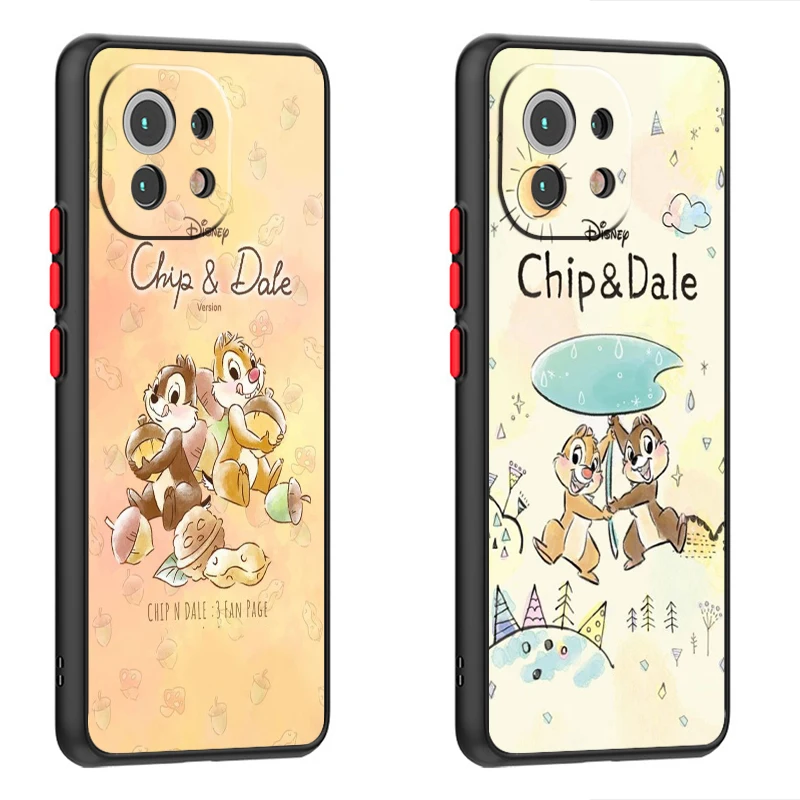 Disney Chip 'n' Dale Для Xiaomi Mi 13 12 12T 11T 11 11i 10T 10 9T Pro Lite Ultra 5G Матовый Полупрозрачный Чехол Capa Fundas Изображение 5