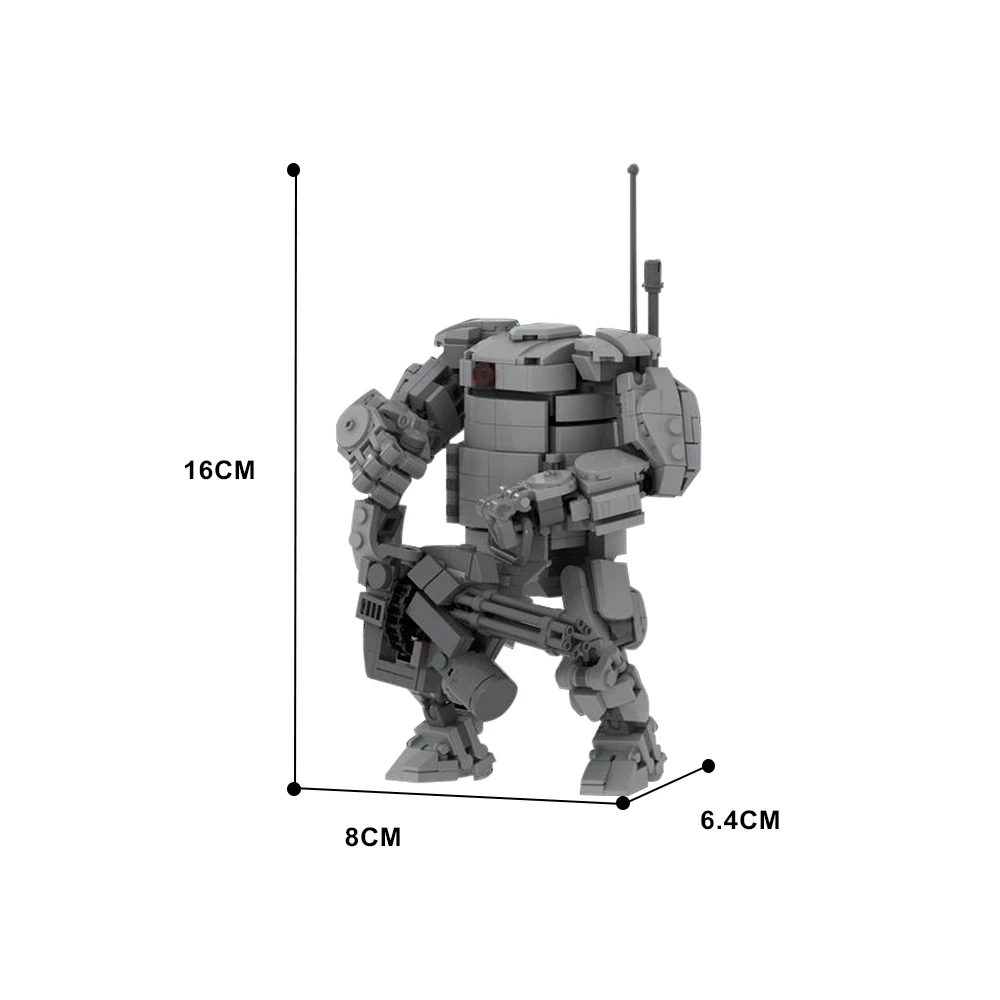 MOC Golem Hardsuit Mk2 Модель робота Строительные блоки для кино и телевидения DIY кирпичи механическая модель костюма Игрушки и подарки для детей Изображение 5