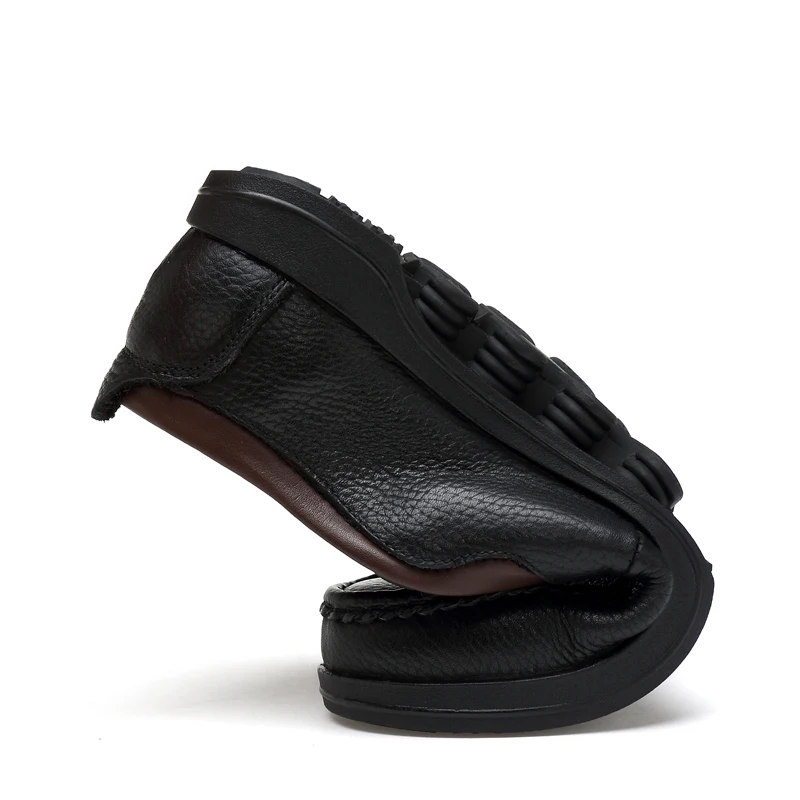 PICLSE/ Элитный бренд, Обувь из натуральной кожи, мужские туфли на плоской подошве, Деловая Повседневная Кожаная Мужская обувь, Удобные мокасины, Мужская зимняя обувь. Изображение 5