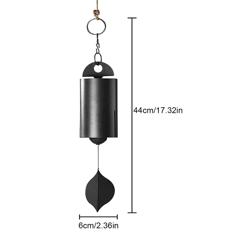 Колокольчик Serenity Bell с глубоким резонансом Windchime - Металлический подвесной колокольчик из стали ручной работы, красиво играет на ветру Изображение 5