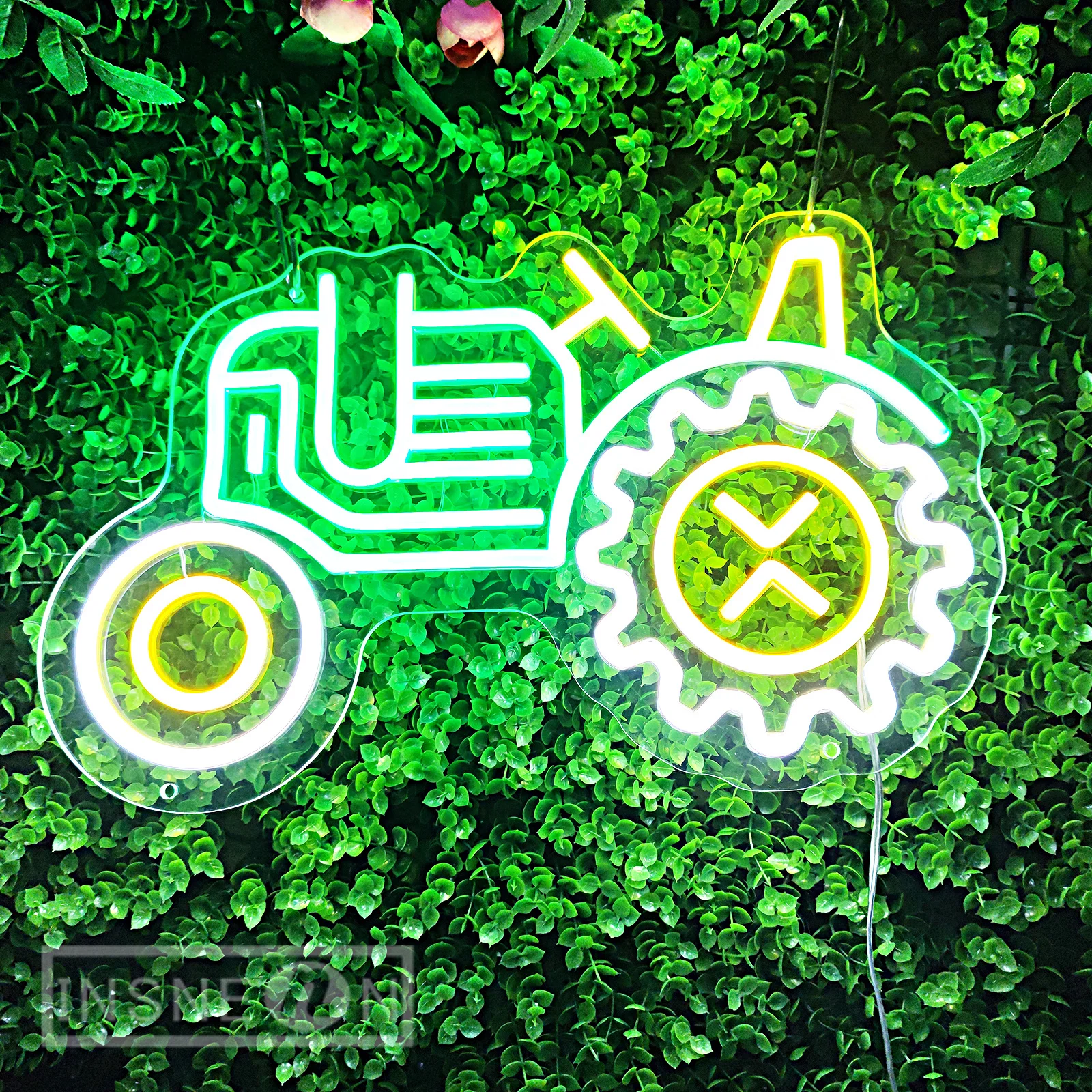 Персонализированные неоновые вывески для трактора Светодиодные ночные светильники для автомобиля для фермерского дома Подарки Бар Магазин Украшение стен спальни Ночные светильники для гостиной Изображение 5