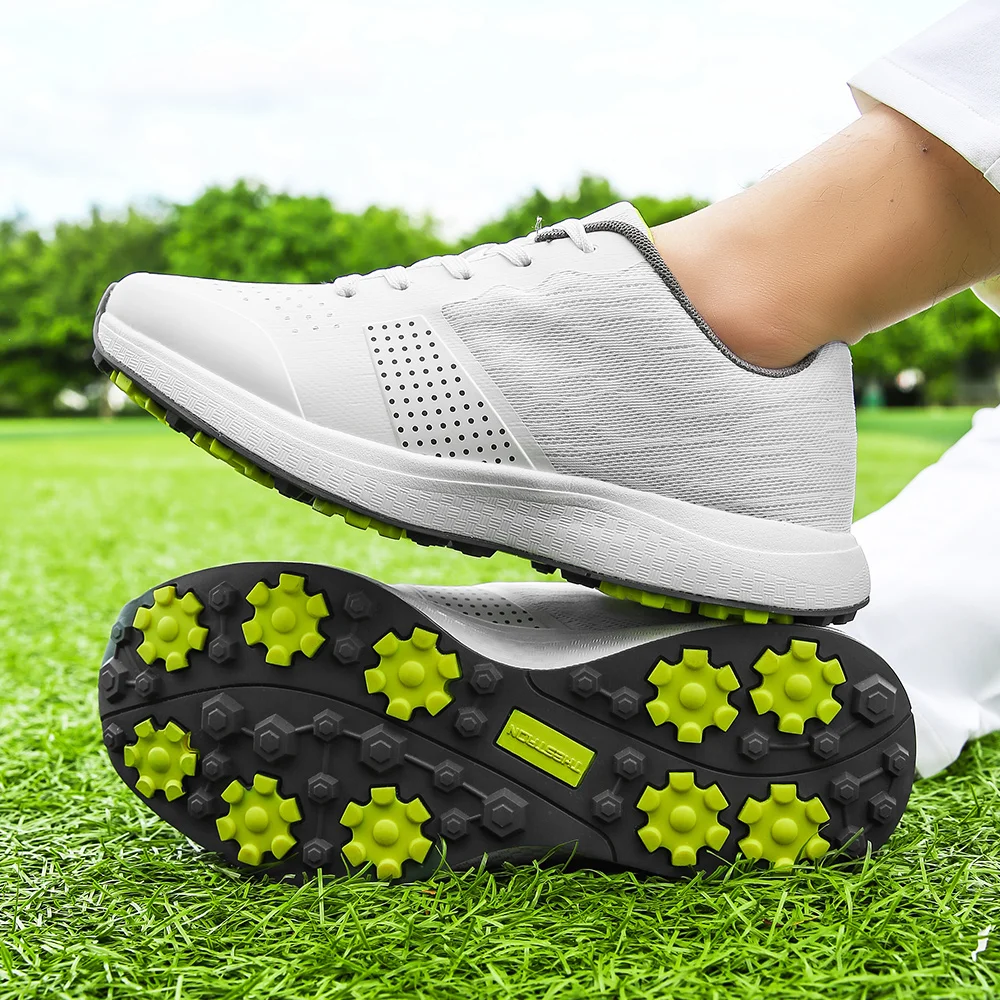 Профессиональная обувь для гольфа, мужская обувь для занятий спортом на открытом воздухе, мужская спортивная обувь для гольфа на весну/лето, большие размеры, спортивная обувь для гольфа Изображение 5