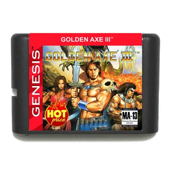 Корзина для воспроизведения игровых карт Golden Axe III 16 Bit MD для Sega Genesis Mega Drive