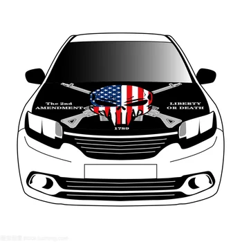 Флаг свободы или смерти со второй поправкой, флаги 3,3x5 футов / 5x7ft, 100% полиэстер, баннер на капоте автомобиля