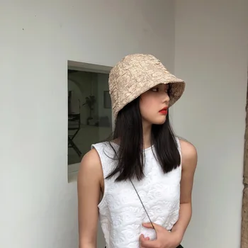 Индивидуальность шляпа женская корейская версия модной осенне-зимней моды темперамент черная рыбацкая шляпа-ведро для бассейна
