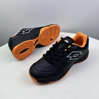 Осенние мужские спортивные туфли, кожаные домашние туфли-корты, мужские брендовые дизайнерские туфли для настольного тенниса, нескользящие туфли для бадминтона, мужские