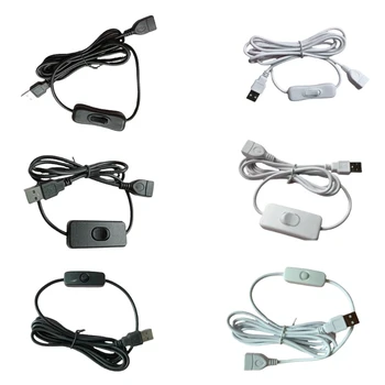 Удлинительный кабель USB2.0 от мужчины к женщине, Удлинитель, провод передачи данных, линия с переключателями L41E