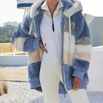 Шикарная женская куртка, плотное зимнее пальто, эластичные манжеты в цвет блока, зимнее пальто с капюшоном