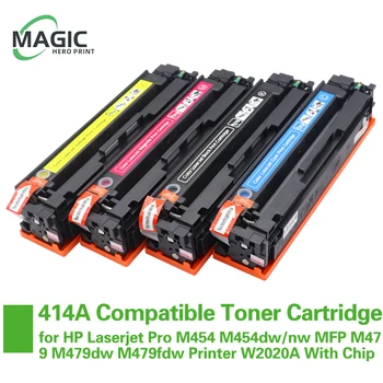 414A Совместимый Тонер-картридж для HP 414A для HP Laserjet Pro M454 M454dw/nw MFP M479 M479dw M479fdw Принтер W2020A с чипом